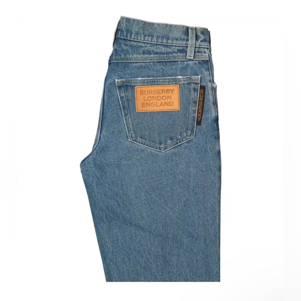 Burberry London England, Mid Indigo Blue Jeans. Waist size 28 Length 32, NWT.